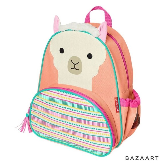 Skip Hop Zoo Little Kid Llama Backpack 3+ - Picture 5 of 6